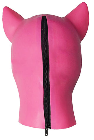 Latex Rubber Pig Mask - Pink