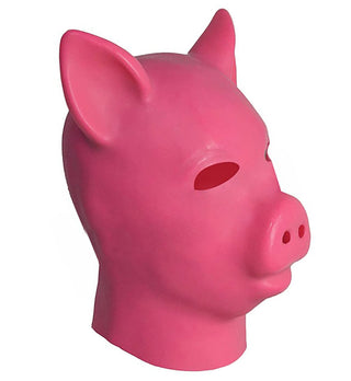 Latex Rubber Pig Mask - Pink | BDSM Mask