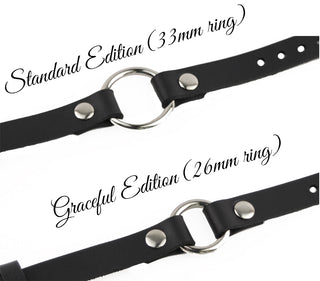 Secret Message Custom Engraved Leather Collar with Silver Love Heart Pendant