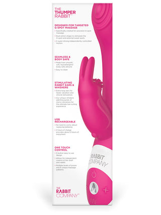 The Rabbit Company - Thumper Rabbit - Hot Pink