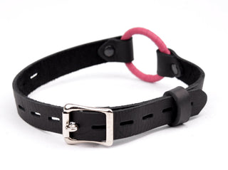 Ball Gag | Single strap ring gag - pink ring