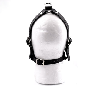 Black Head Harness Ball Gag - Black Ball