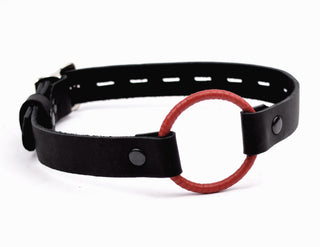 Single Strap Ring Gag - Red Ring