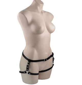 Black Leather Lower Body Harness